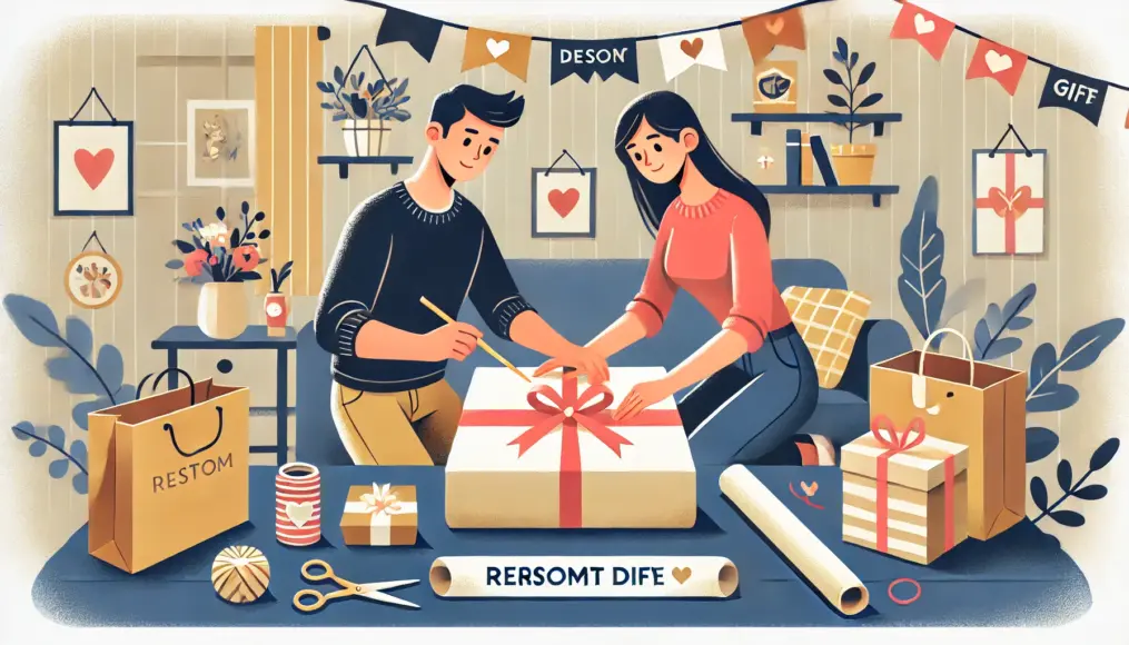 Preparing a customized gift for a partner